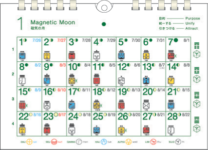 13の月の暦 手帳