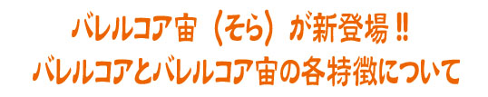 バレルコア特徴
