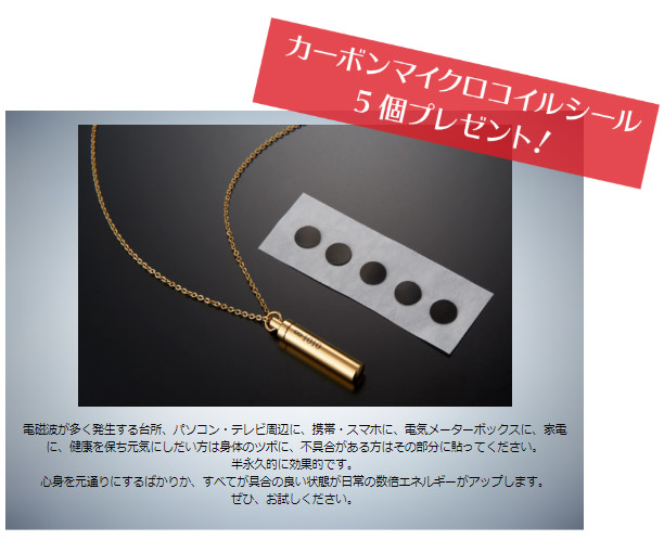 カーボンコイル内蔵スパイラルペンダント プレゼント